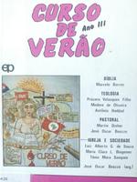 Curso de verão - (NT e evangelho de Marcos, batismo e eucaristia, história da Igreja no Brasil, a mulher)